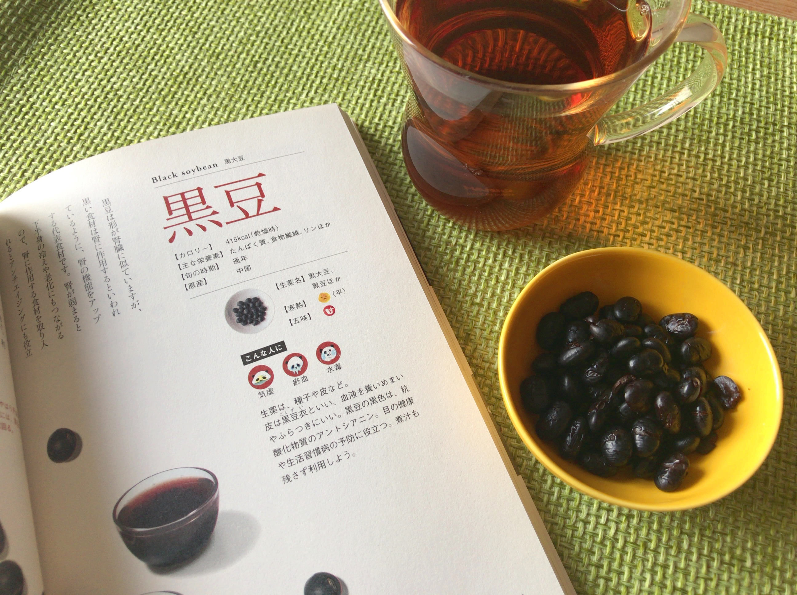 瘀血を改善するお茶「黒豆茶」